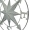 24 Inch Distressed Galvanized Metal Compass Rose Wall Hanging Home Decor